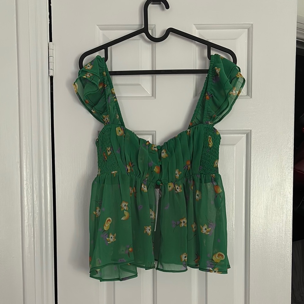 Green Summer Top